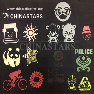 反光热贴logo 可定制各类图案