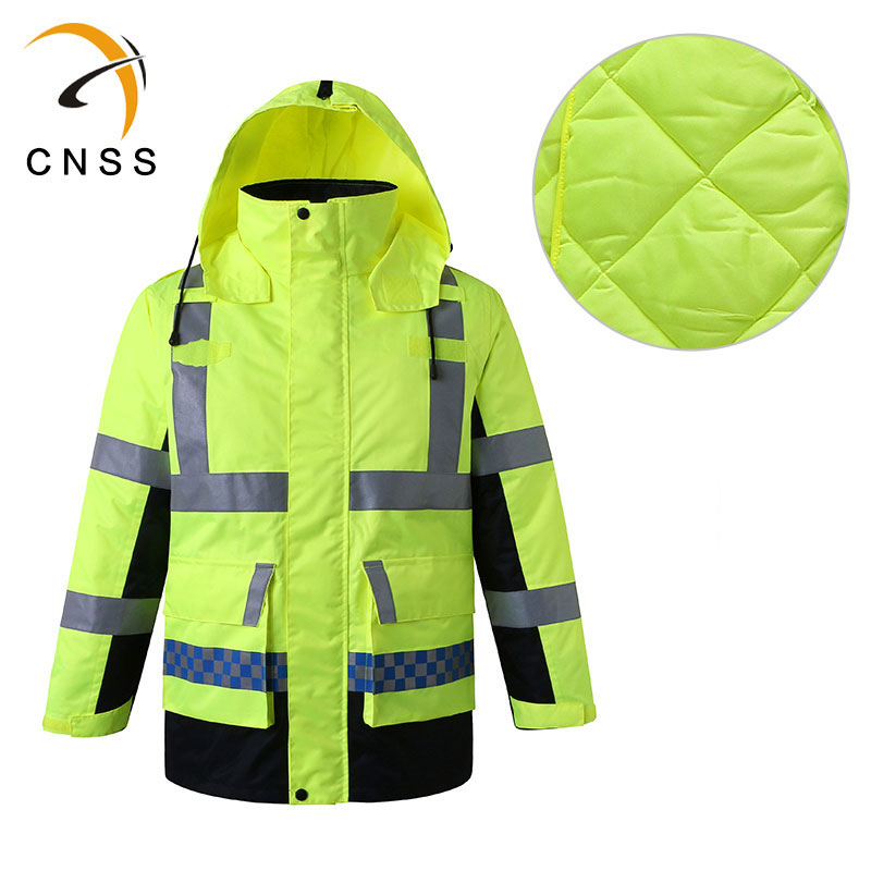 cnss反光棉衣 交通冬季安全加厚棉服两件套