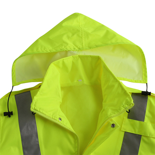 港式交通路政反光雨衣多口袋可印刷